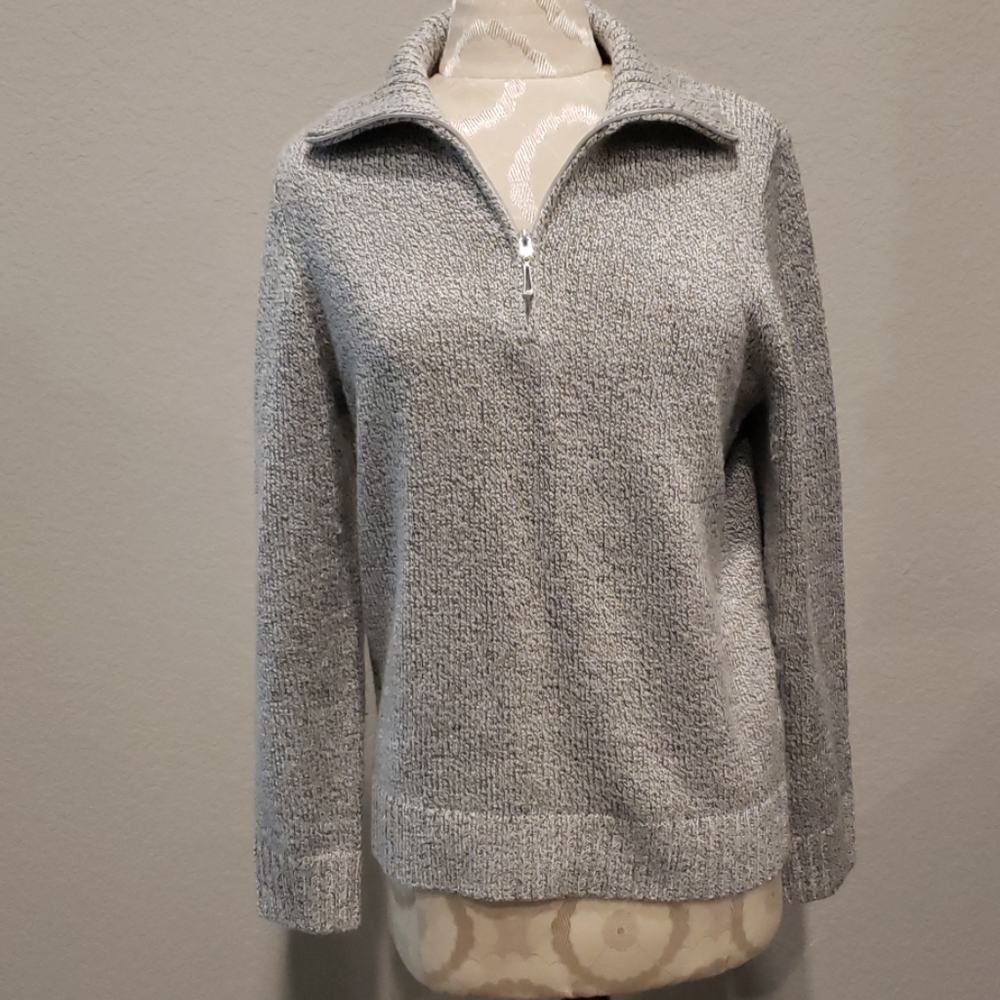 Karen Scott zip collar sweater